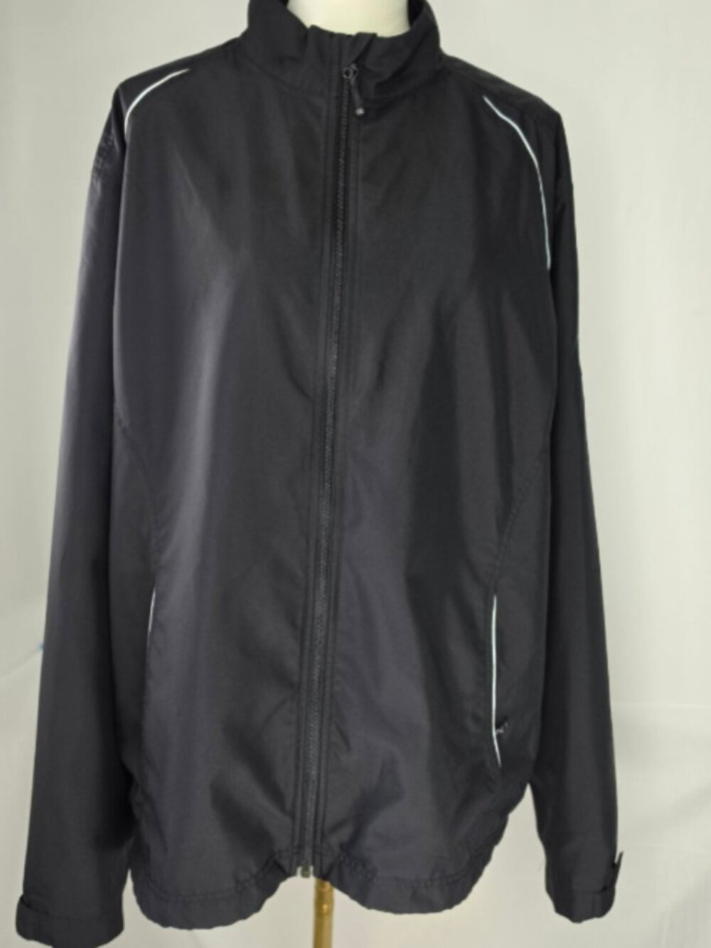 Cutter & Buck WeatherTec Men’s XL Black Full Zip Windbreaker Jacket